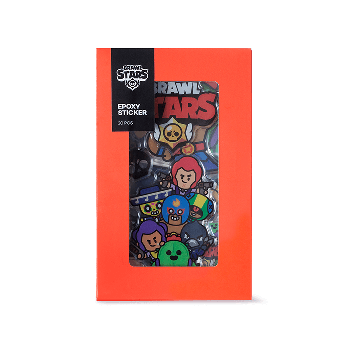 LINE FRIENDS SCHOOL/OFFICE BRAWL STARS BRAWL STARS EPOXY STICKER SET (6093412335789)