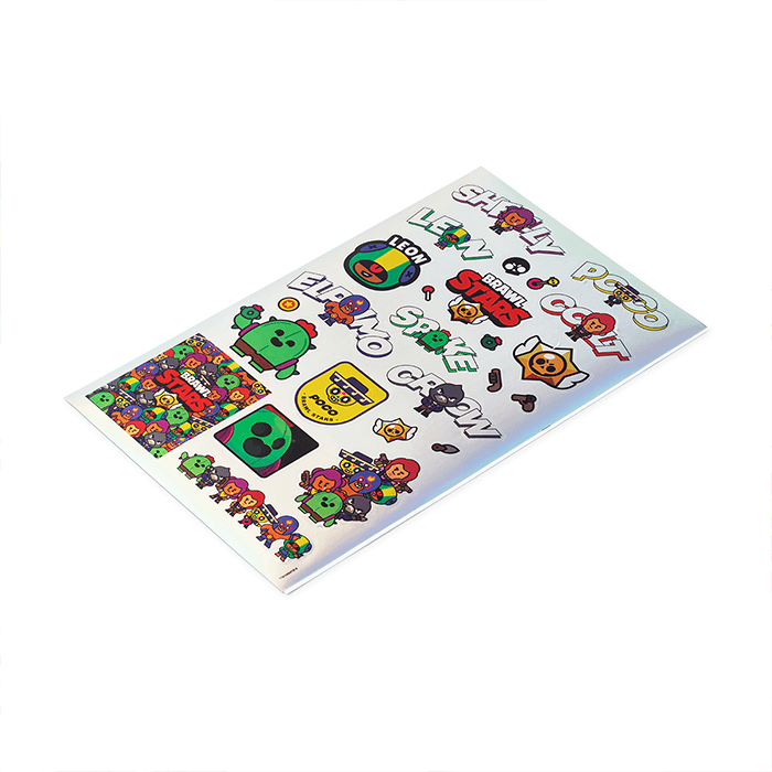 LINE FRIENDS SCHOOL/OFFICE BRAWL STARS BRAWL STARS HOLOGRAM STICKER SET (6093412434093)