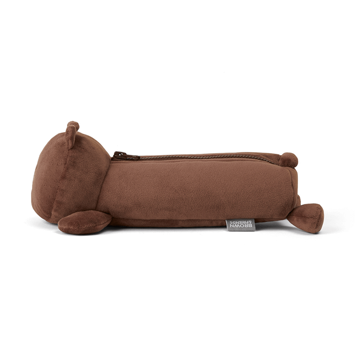 LINE FRIENDS SCHOOL/OFFICE BROWN BROWN & FRIENDS BROWN LYING PENCIL CASE (7182556823725)