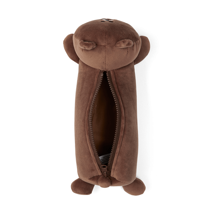 LINE FRIENDS SCHOOL/OFFICE BROWN BROWN & FRIENDS BROWN LYING PENCIL CASE (7182556823725)