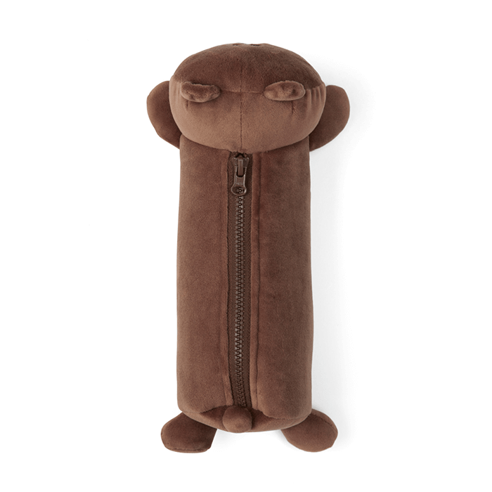 LINE FRIENDS SCHOOL/OFFICE BROWN BROWN & FRIENDS BROWN LYING PENCIL CASE (7182556823725)