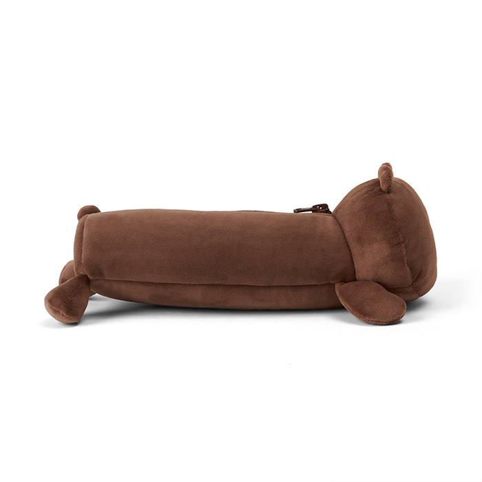 LINE FRIENDS SCHOOL/OFFICE BROWN BROWN & FRIENDS BROWN LYING PENCIL CASE (7182556823725)