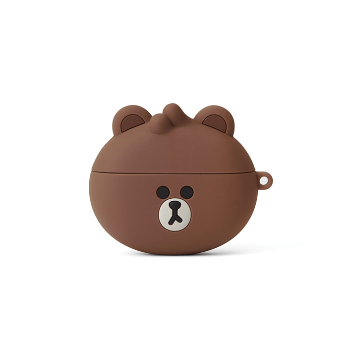 LINE FRIENDS SCHOOL/OFFICE BROWN BROWN & FRIENDS BROWN MINI FRIENDS AIRPODS PRO CASE (6093374521517)