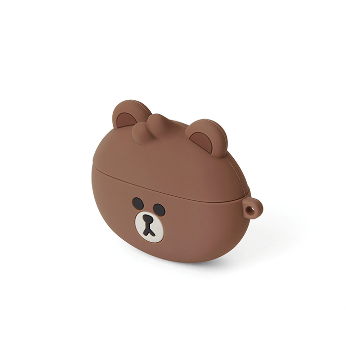 LINE FRIENDS SCHOOL/OFFICE BROWN BROWN & FRIENDS BROWN MINI FRIENDS AIRPODS PRO CASE (6093374521517)