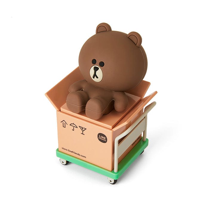 LINE FRIENDS SCHOOL/OFFICE BROWN BROWN & FRIENDS BROWN ROLLER STAMP (7182473199789)