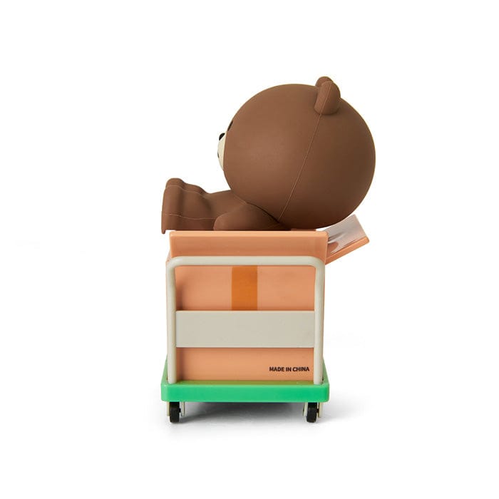 LINE FRIENDS SCHOOL/OFFICE BROWN BROWN & FRIENDS BROWN ROLLER STAMP (7182473199789)