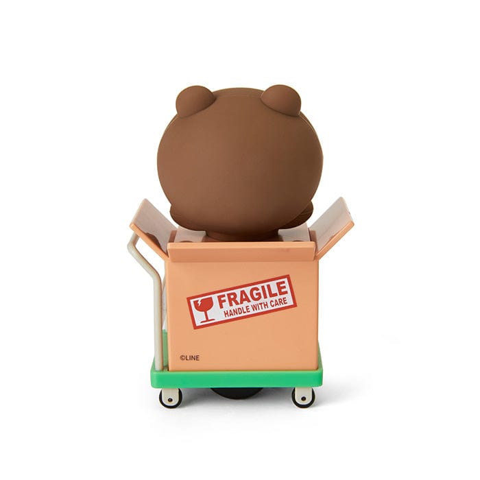 LINE FRIENDS SCHOOL/OFFICE BROWN BROWN & FRIENDS BROWN ROLLER STAMP (7182473199789)