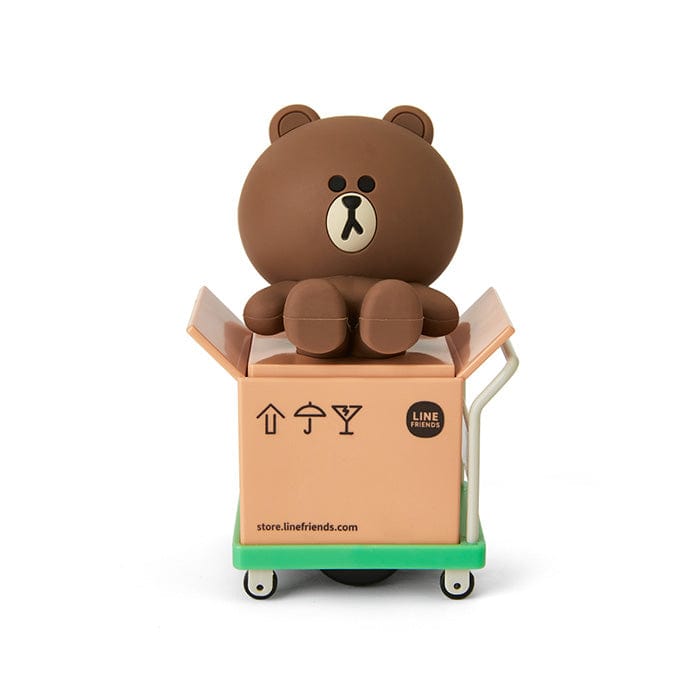 LINE FRIENDS SCHOOL/OFFICE BROWN BROWN & FRIENDS BROWN ROLLER STAMP (7182473199789)