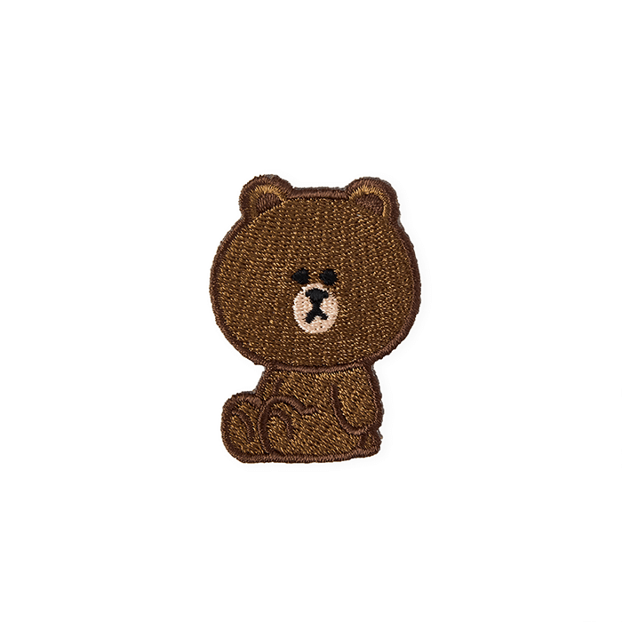 LINE FRIENDS SCHOOL/OFFICE BROWN & FRIENDS BROWN WAPPEN STICKER (7182552957101)