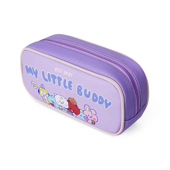 LINE FRIENDS SCHOOL/OFFICE BT21 BT21 BABY PURPLE MULTI-VOLUME POUCH MY LITTLE BUDDY (7182464483501)