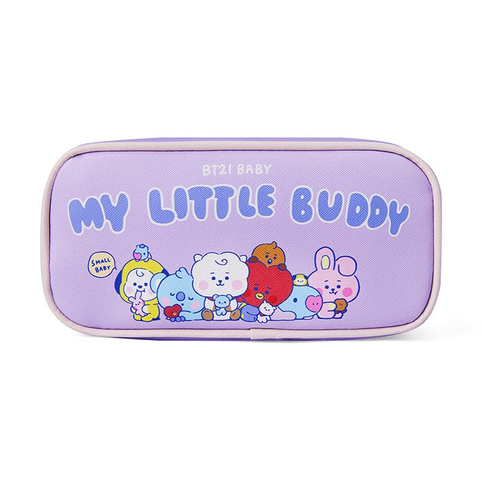 LINE FRIENDS SCHOOL/OFFICE BT21 BT21 BABY PURPLE MULTI-VOLUME POUCH MY LITTLE BUDDY (7182464483501)