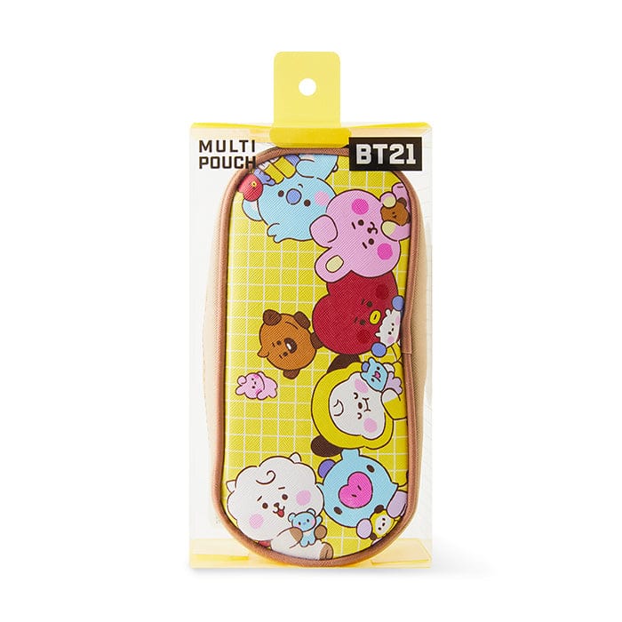 LINE FRIENDS SCHOOL/OFFICE BT21 BT21 BABY YELLOW VOLUME POUCH MY LITTLE BUDDY (7182464450733)