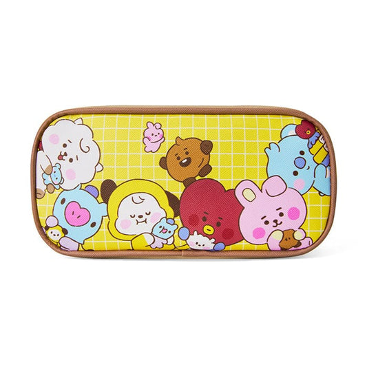 LINE FRIENDS SCHOOL/OFFICE BT21 BT21 BABY YELLOW VOLUME POUCH MY LITTLE BUDDY (7182464450733)