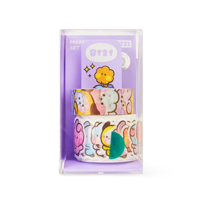 LINE FRIENDS SCHOOL/OFFICE BT21 BT21 minini MY ROOMMATE MASKING TAPE SET (7182466056365)