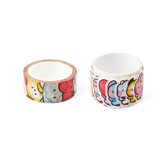 LINE FRIENDS SCHOOL/OFFICE BT21 BT21 minini MY ROOMMATE MASKING TAPE SET (7182466056365)