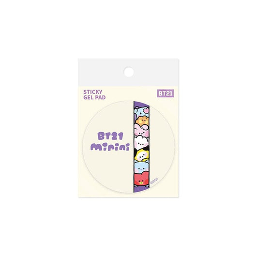 LINE FRIENDS SCHOOL/OFFICE BT21 BT21 minini VERTICAL STICKY GEL PAD (7182464909485)