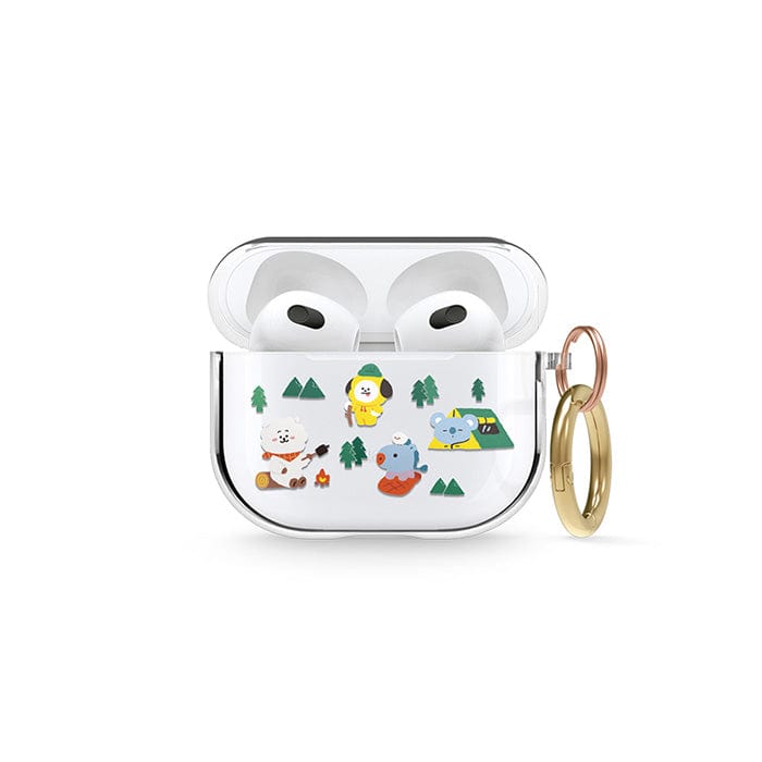 LINE FRIENDS SCHOOL/OFFICE BT21 GREEN PLANET FOREST AIRPODS CASE (7182469660845)