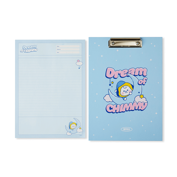 LINE FRIENDS SCHOOL/OFFICE CHIMMY BT21 CHIMMY DREAM OF BABY NOTEPAD SET (7182549450925)