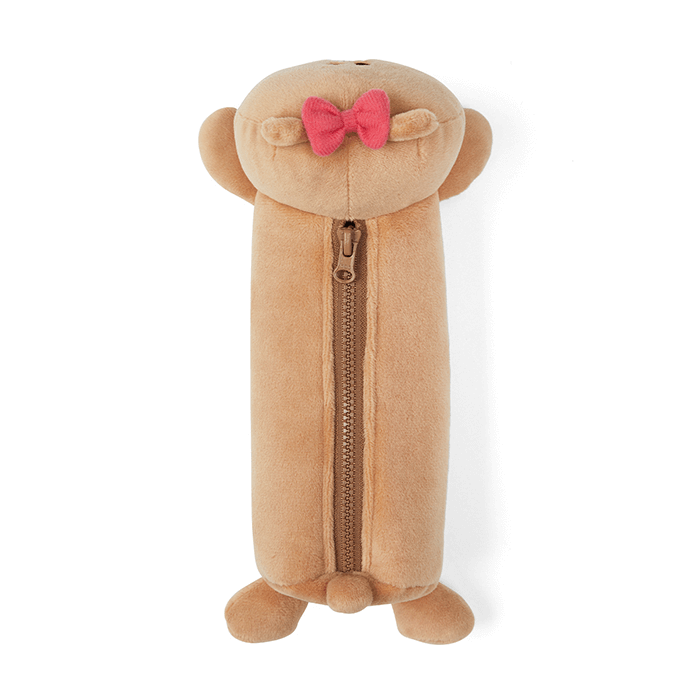 LINE FRIENDS SCHOOL/OFFICE CHOCO BROWN & FRIENDS CHOCO LYING PENCIL CASE (7182556627117)