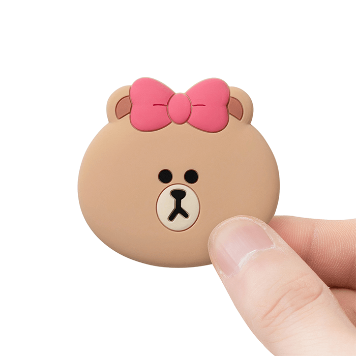 LINE FRIENDS SCHOOL/OFFICE CHOCO BROWN & FRIENDS CHOCO SMART TOK FACE (7182613905581)