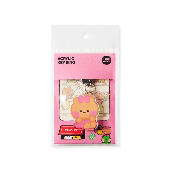 LINE FRIENDS SCHOOL/OFFICE chonini LINE FRIENDS chonini SUNNY DAY ACRYLIC KEYRING (7182468284589)