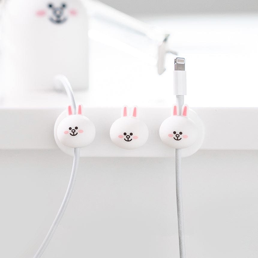 LINE FRIENDS SCHOOL/OFFICE CONY LINE FRIENDS CONY MAGNETIC CABLE CLIPS (7194880802989)