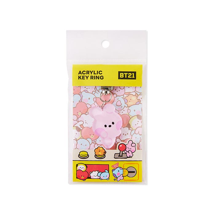 LINE FRIENDS SCHOOL/OFFICE COOKY BT21 COOKY minini MY ROOMMATE ACRYLIC KEYRING (7182467465389)