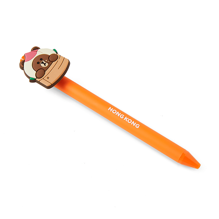 LINE FRIENDS SCHOOL/OFFICE HONG KONG BROWN & FRIENDS CITY EDITION HONG KONG GEL PEN (7182559084717)