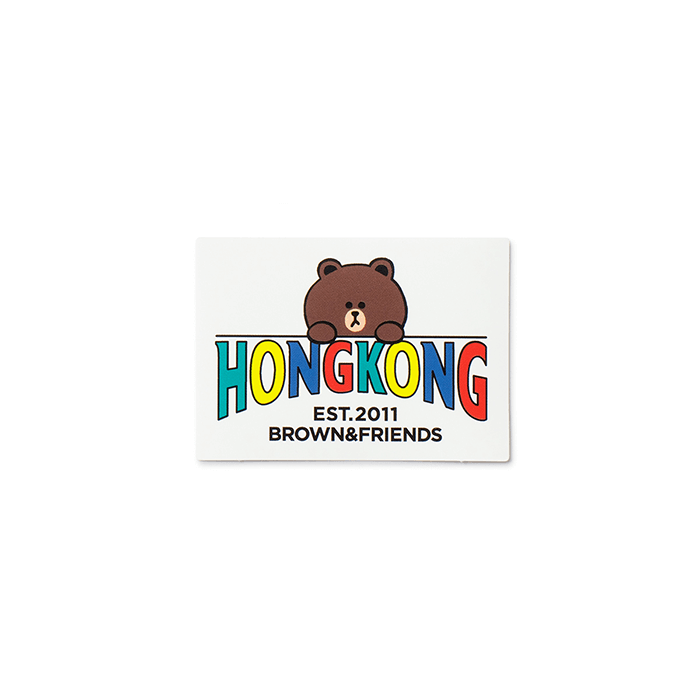 LINE FRIENDS SCHOOL/OFFICE HONG KONG BROWN & FRIENDS CITY EDITION HONG KONG STICKER PACK (7182558232749)