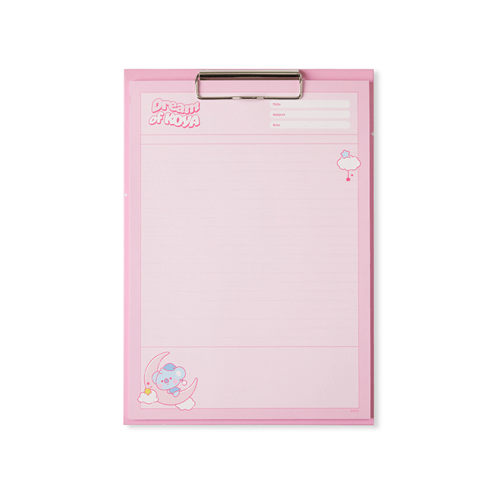 LINE FRIENDS SCHOOL/OFFICE KOYA BT21 KOYA DREAM OF BABY NOTEPAD SET (7182549156013)