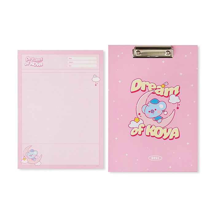 LINE FRIENDS SCHOOL/OFFICE KOYA BT21 KOYA DREAM OF BABY NOTEPAD SET (7182549156013)