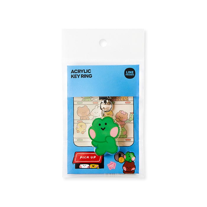 LINE FRIENDS SCHOOL/OFFICE lenini LINE FRIENDS  lenini SUNNY DAY ACRYLIC KEYRING (7182468219053)