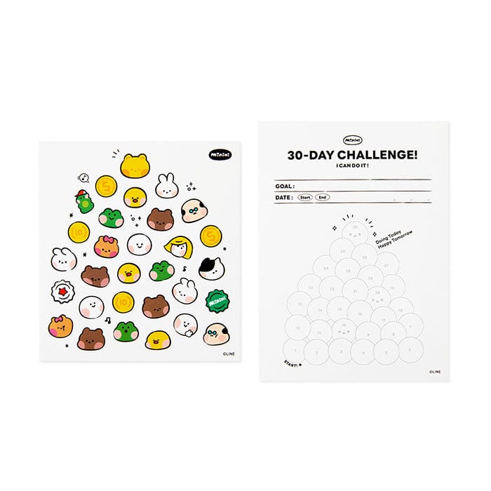 LINE FRIENDS SCHOOL/OFFICE LINE FRIENDS 30-DAY CHALLENGE STICKER BOOK LINE FRIENDS 30-DAY CHALLENGE STICKER BOOK (7182467924141)