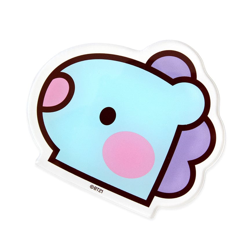 LINE FRIENDS SCHOOL/OFFICE MANG BT21 MANG minini ACRYLIC COASTER (7194881491117)