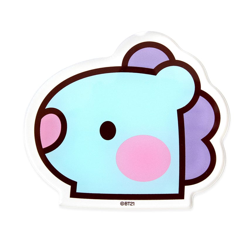 LINE FRIENDS SCHOOL/OFFICE MANG BT21 MANG minini ACRYLIC COASTER (7194881491117)