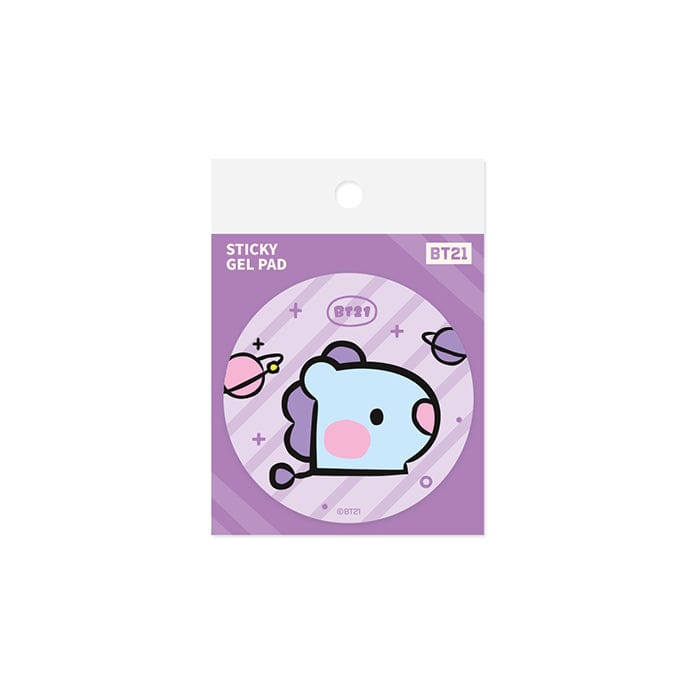 LINE FRIENDS SCHOOL/OFFICE MANG BT21 MANG minini STICKY GEL PAD (7182464975021)