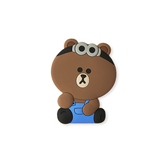 LINE FRIENDS SCHOOL/OFFICE MINIONS MINIONS X BROWN & FRIENDS BROWN GRIP HOLDER (7182525890733)