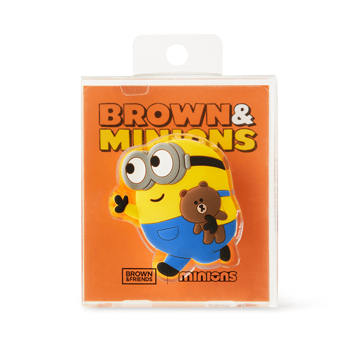 LINE FRIENDS SCHOOL/OFFICE MINIONS MINIONS X BROWN & FRIENDS MINIONS GRIP HOLDER (7182526021805)