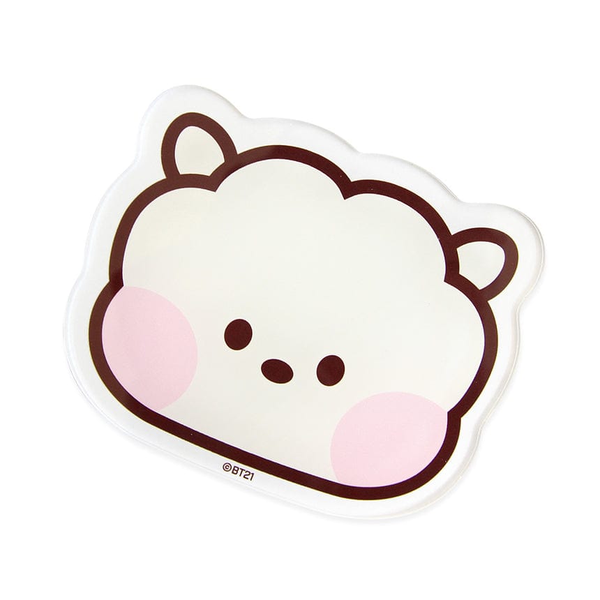 LINE FRIENDS SCHOOL/OFFICE RJ BT21 RJ minini ACRYLIC COASTER (7194881556653)