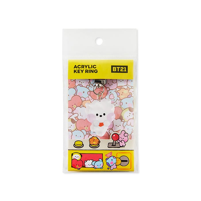 LINE FRIENDS SCHOOL/OFFICE RJ BT21 RJ minini MY ROOMMATE ACRYLIC KEYRING (7182467399853)