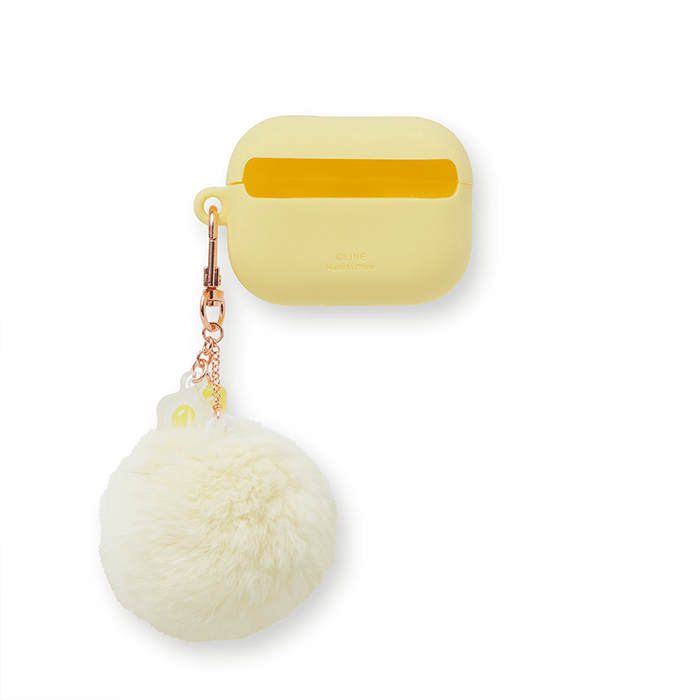 LINE FRIENDS SCHOOL/OFFICE SALLY BROWN & FRIENDS SALLY MINI FRIENDS AIRPODS PRO CASE WITH A POMPOM KEYCHAIN (6089232253101)