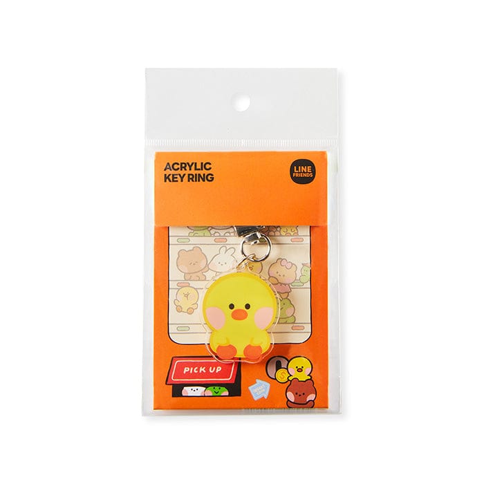 LINE FRIENDS SCHOOL/OFFICE selini LINE FRIENDS selini SUNNY DAY ACRYLIC KEYRING (7182468317357)