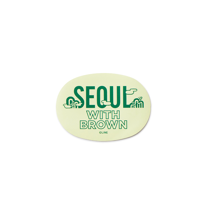 LINE FRIENDS SCHOOL/OFFICE SEOUL BROWN & FRIENDS CITY EDITION SEOUL STICKER PACK (7182557970605)