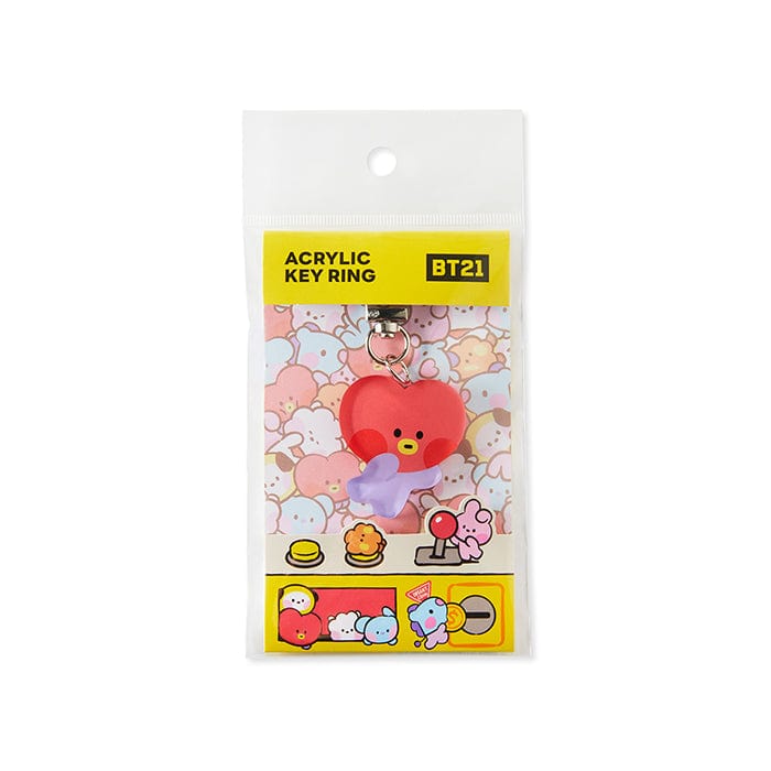 LINE FRIENDS SCHOOL/OFFICE TATA BT21 TATA minini MY ROOMMATE ACRYLIC KEYRING (7182467563693)