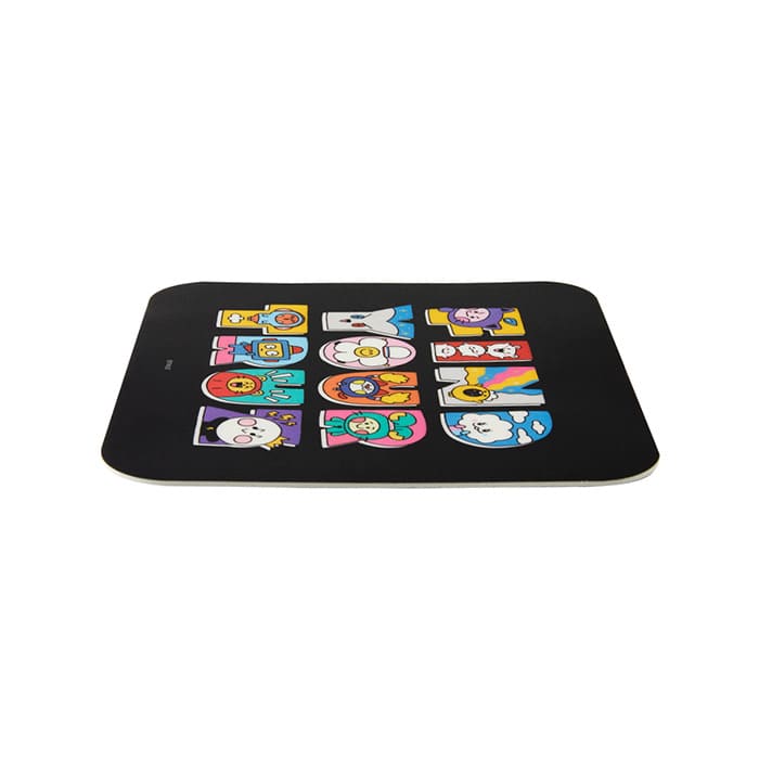 LINE FRIENDS SCHOOL & OFFICE TRUZ TRUZ MOUSE PAD (BLACK) (7182497218733)