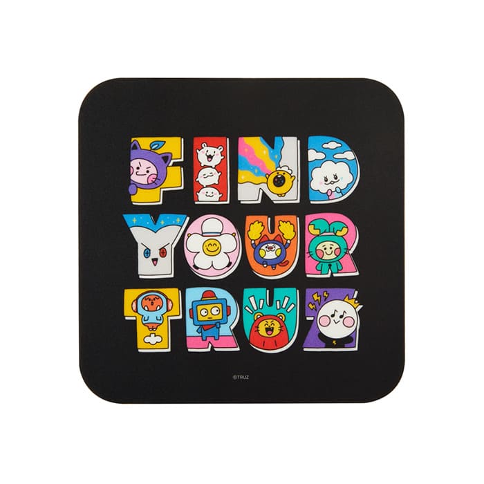 LINE FRIENDS SCHOOL & OFFICE TRUZ TRUZ MOUSE PAD (BLACK) (7182497218733)