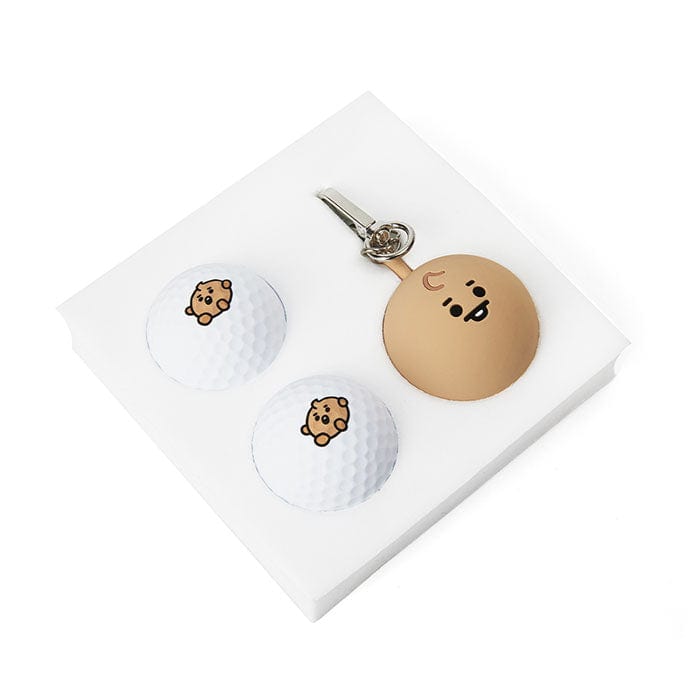 LINE FRIENDS SPORT SHOOKY BT21 SHOOKY BABY GOLF BALL POUCH SET (7182500757677)