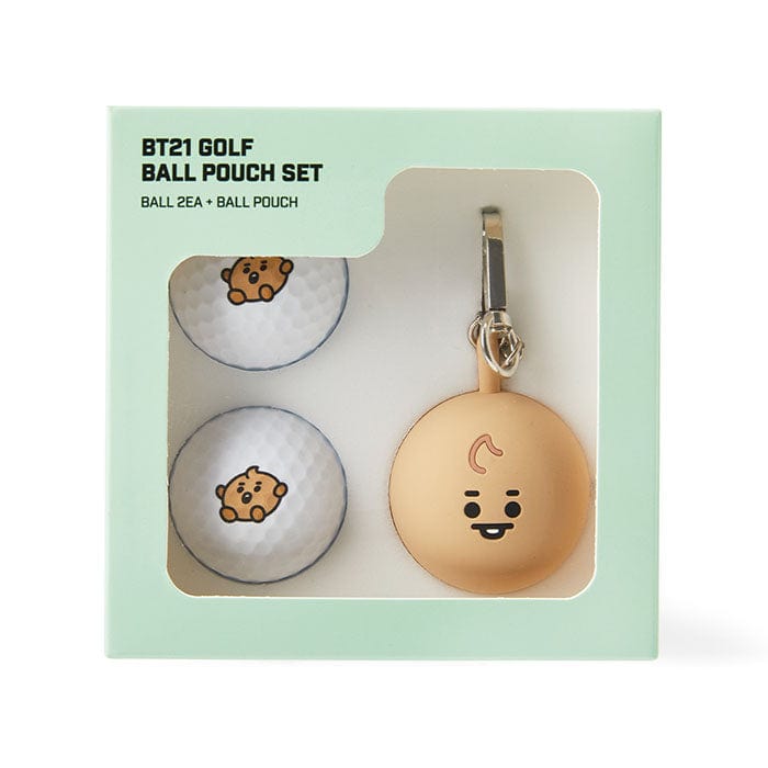 LINE FRIENDS SPORT SHOOKY BT21 SHOOKY BABY GOLF BALL POUCH SET (7182500757677)