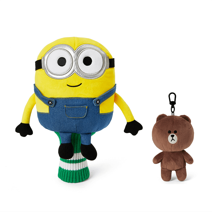 LINE FRIENDS SPORTS BOB MINIONS X BROWN & FRIENDS BOB DRIVER HEAD COVER (7182541684909)