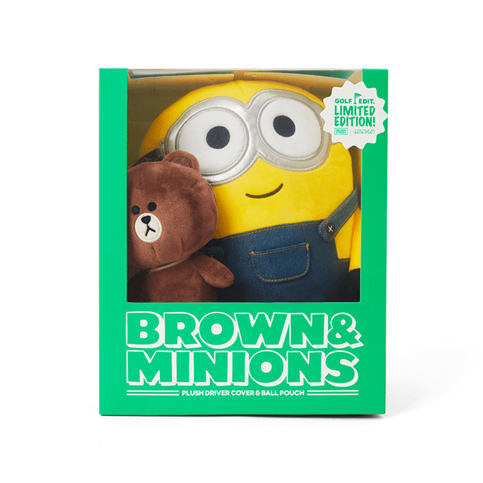 LINE FRIENDS SPORTS BOB MINIONS X BROWN & FRIENDS BOB DRIVER HEAD COVER (7182541684909)